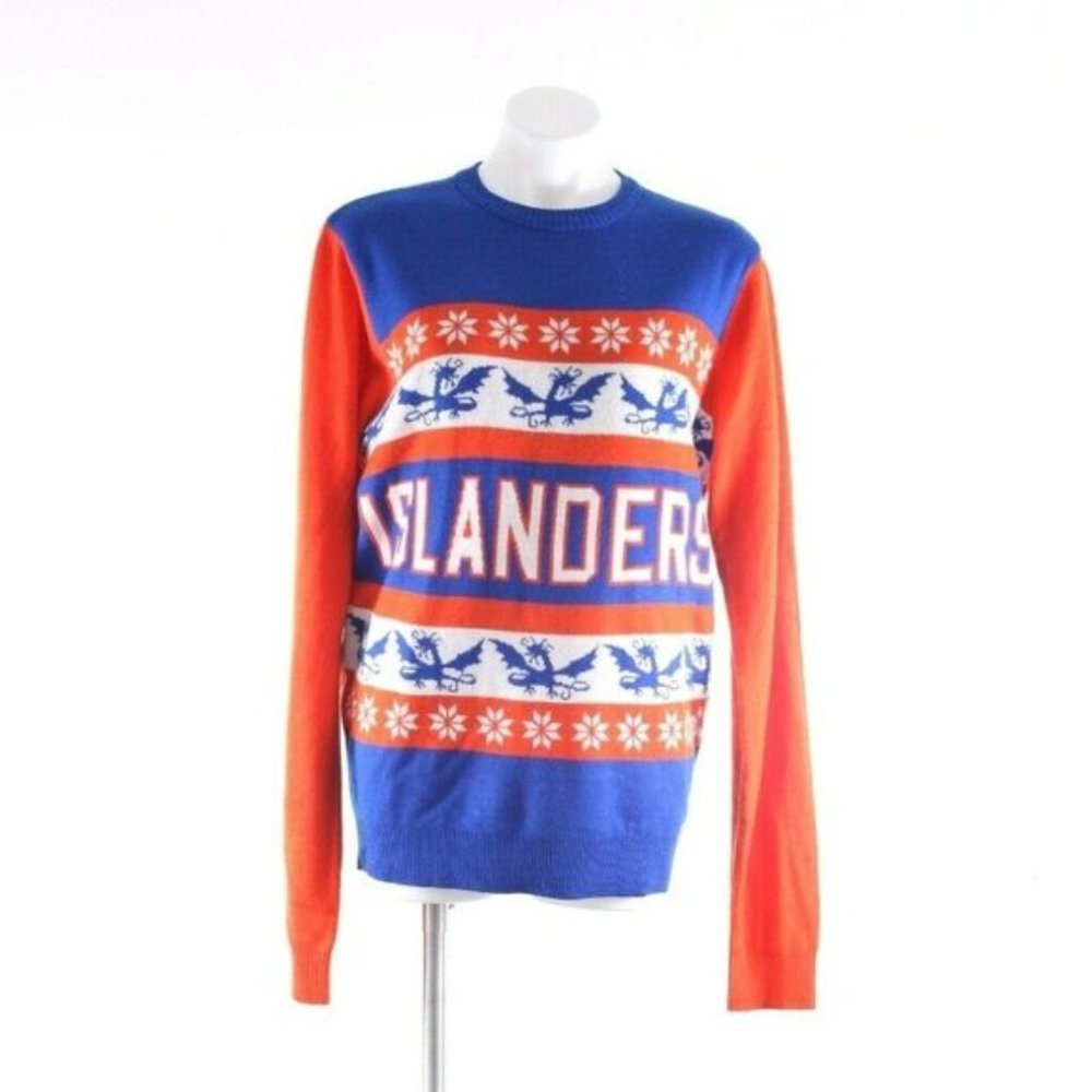 -NHL New York Islanders Mens L Ugly Xmas Sweater